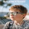ZOOTEALY Kids Smart Glasses: UV400 Blue Light Glasses - Built-in Mic & Open Ear Bluetooth Speakers - 7-color RGB Light Strip - Voice & Touch Control - Works with iOS/Android for Kids 6-12 Gifts view 3