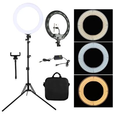 18 inch Selfie Ring Lamp Photography Lighting LED Ring Light with Tripod Stand Bracket for Photo Studio