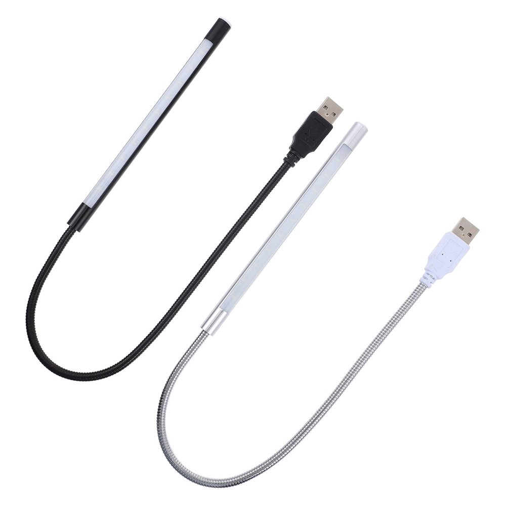 ARTIBETTER 2Pcs USB LED Reading Lights Dimmable Touch Control Flexible Bedside Lamps Compact Portable for Computer Work Camping