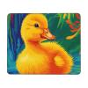 Cute Ducking in Colorful Stream Mouse Pad Stitched Edge Non-Slip Waterproof Rubber 7 X 8.6 in view 1