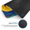 Cute Ducking in Colorful Stream Mouse Pad Stitched Edge Non-Slip Waterproof Rubber 7 X 8.6 in view 3