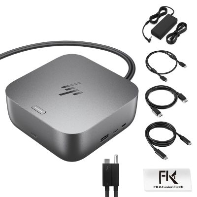 HP Docking Station for Laptop Dual Monitor and Charging Bundle - HP Thunderbolt 4 Ultra 280W G6 Dock with 280W AC Adapter, HDMI & DP Cable & USB-C Cable
