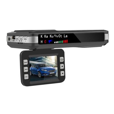 2in1 Car DVR Camera Dashboard Cam English Russian Voice Radar Detector X K CT La Detector 1080P Video Recorder Auto Accessorie