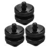 Housoutil 3PCS Hot Shoe Mount Adapter Dual Layer Camera Tripod Screw with Nuts for Flash Microphones Monitors Metal Conversion Bracket for Photography Enthusiasts view 1