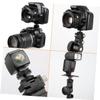 LIGIGWASH 3PCS Dual Layer Hot Shoe Mount Adapter Metal Camera Flash Holder Compatible with Tripod Light Stand Nuts for Stable Reliable Connection view 2