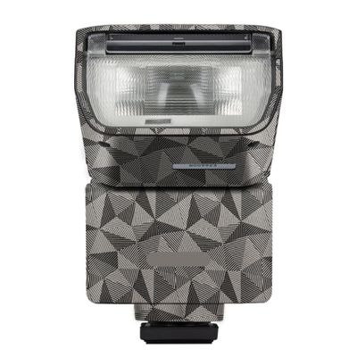 HVL F28RM Anti-Scratch Camera Flash Vinyl Wrap Skins Protector Coat Decals for Sony HVL F28RM Wraps Cover Sticker(Triangle Titanium)