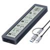 1. NVMe Enclosure w/ Health Display, USB C 10Gbps, Aluminum Cooling Real-Time view 1