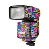 HVL-F60RM2 Anti-Scratch Camera Flash Sticker Coat Wraps Vinyl Film for Sony HVL F60RM II Protective Coat Decal Skin HVL-F60RMII(Graffiti Pink) view 1