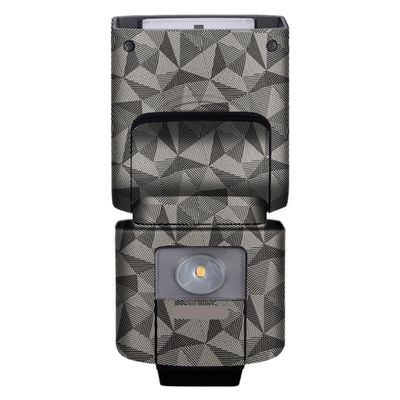 HVL-F45RM Anti-Scratch Skin Camera Flash Vinyl Wrap Protective Sticker for Sony HVL-F45RM Photography Accessories(Triangle Titanium)