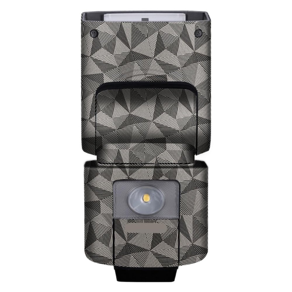 HVL-F45RM Anti-Scratch Skin Camera Flash Vinyl Wrap Protective Sticker for Sony HVL-F45RM Photography Accessories(Triangle Titanium)