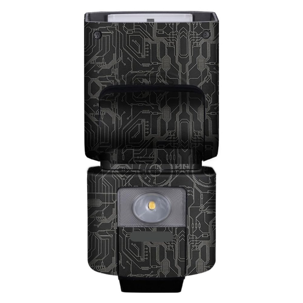 HVL-F45RM Anti-Scratch Skin Camera Flash Vinyl Wrap Protective Sticker for Sony HVL-F45RM Photography Accessories(Circuit Titanium)