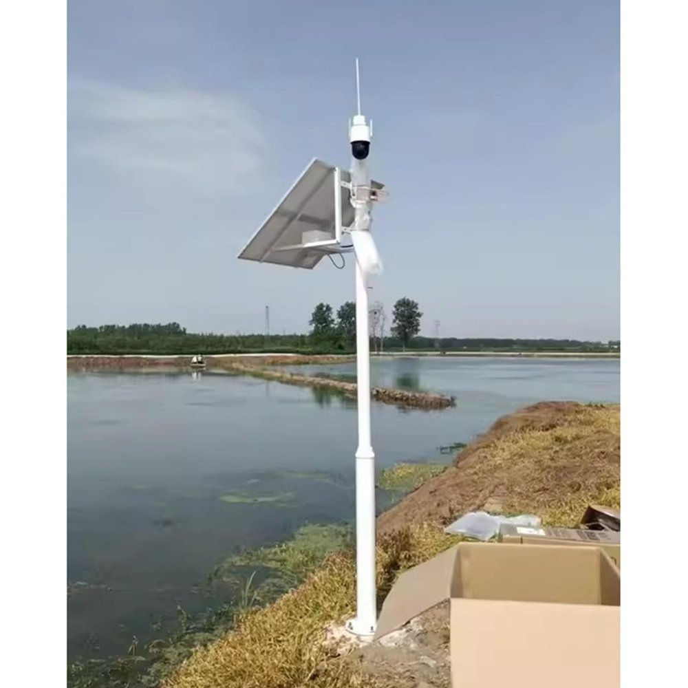 CHZDPP All-Weather Security Camera Pole with Lightning Rod, Outdoor Surveillance Pole for Ground, for House Door/Street/Bank/Hotel/Square/Construction Sites(236in (6m))