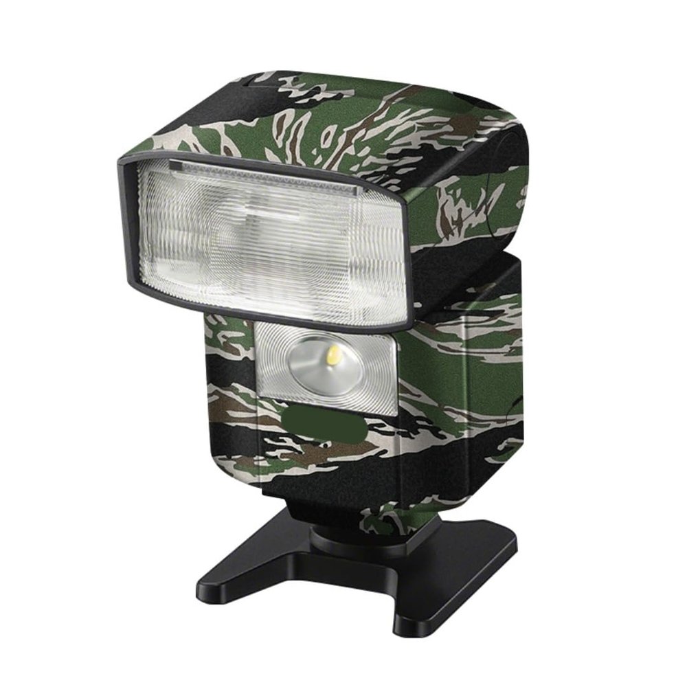 HVL-F45RM Anti-Scratch Skin Camera Flash Vinyl Wrap Protective Sticker for Sony HVL-F45RM Photography Accessories(Tiger Stripe Camo)