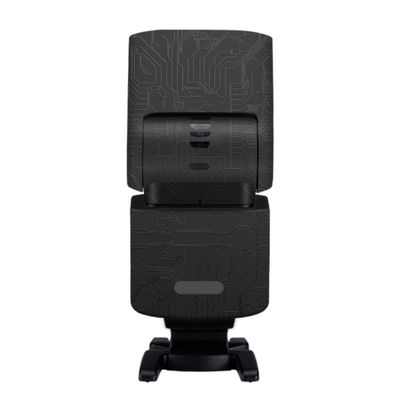 for Sony HVL-F46RM Camera Flash Strobe Skin Vinyl Wrap Film Protective Sticker Protector Coat Photography Accessories HVL-F46RM(Circuit Black)