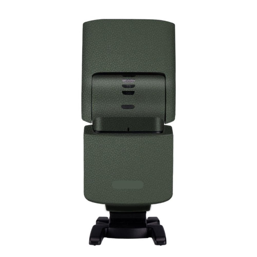 for Sony HVL-F46RM Camera Flash Strobe Skin Vinyl Wrap Film Protective Sticker Protector Coat Photography Accessories HVL-F46RM(Leather Green)