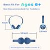 Kids Headphones for School, Ages 6+, 2 Pack with Splitter, Safe 98dB Volume, Fun Colors, Perfect for Sharing at Home, Travel & Classroom, Blue view 2