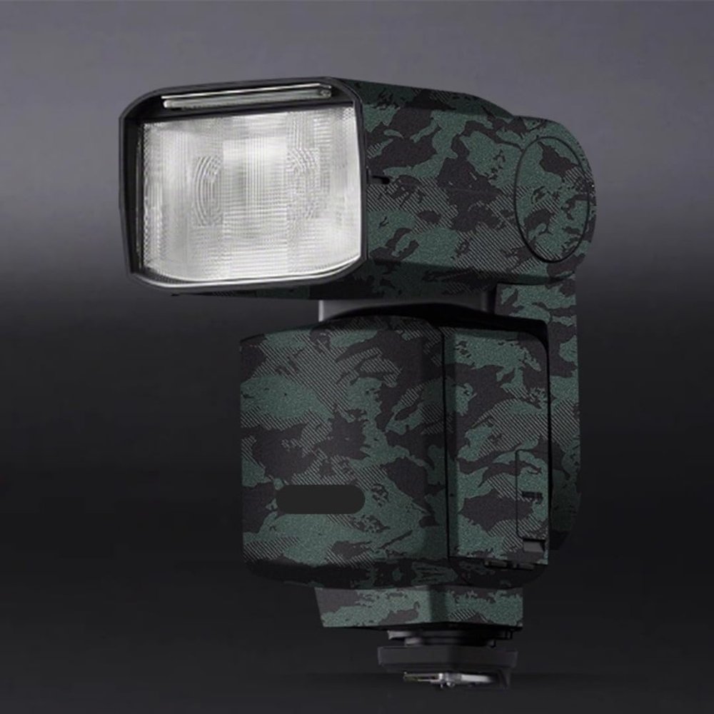 HVL-F60RM2 Anti-Scratch Camera Flash Sticker Coat Wraps Vinyl Film for Sony HVL F60RM II Protective Coat Decal Skin HVL-F60RMII(Knight Green)