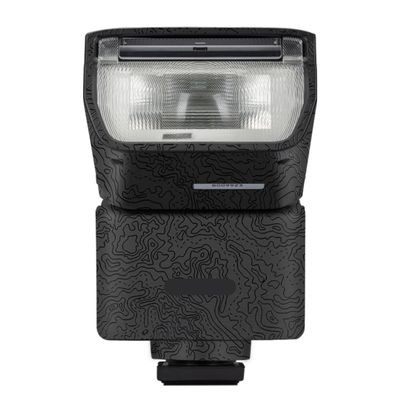 HVL F28RM Anti-Scratch Camera Flash Vinyl Wrap Skins Protector Coat Decals for Sony HVL F28RM Wraps Cover Sticker(Contour Black)