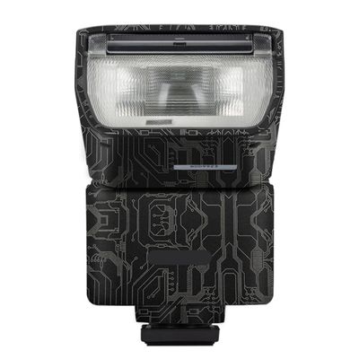 HVL F28RM Anti-Scratch Camera Flash Vinyl Wrap Skins Protector Coat Decals for Sony HVL F28RM Wraps Cover Sticker(Circuit Titanium)