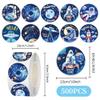 1000 Pcs Outer Space Stickers Bulk 2 Roll 1 Inch Galaxy Astronaut Stickers for Boys Girls .Space Theme Decor Sticker Book Water Bottles Laptop view 2