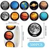 1000 Pcs Outer Space Stickers Bulk 2 Roll 1 Inch Galaxy Astronaut Stickers for Boys Girls .Space Theme Decor Sticker Book Water Bottles Laptop view 3