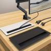 Aluminum Alloy Desktop Cord Organizers Featuring Quiet Closures Technology and Integrated Power Outlet Compatibility Desktop Cable Organizers with Socket view 3