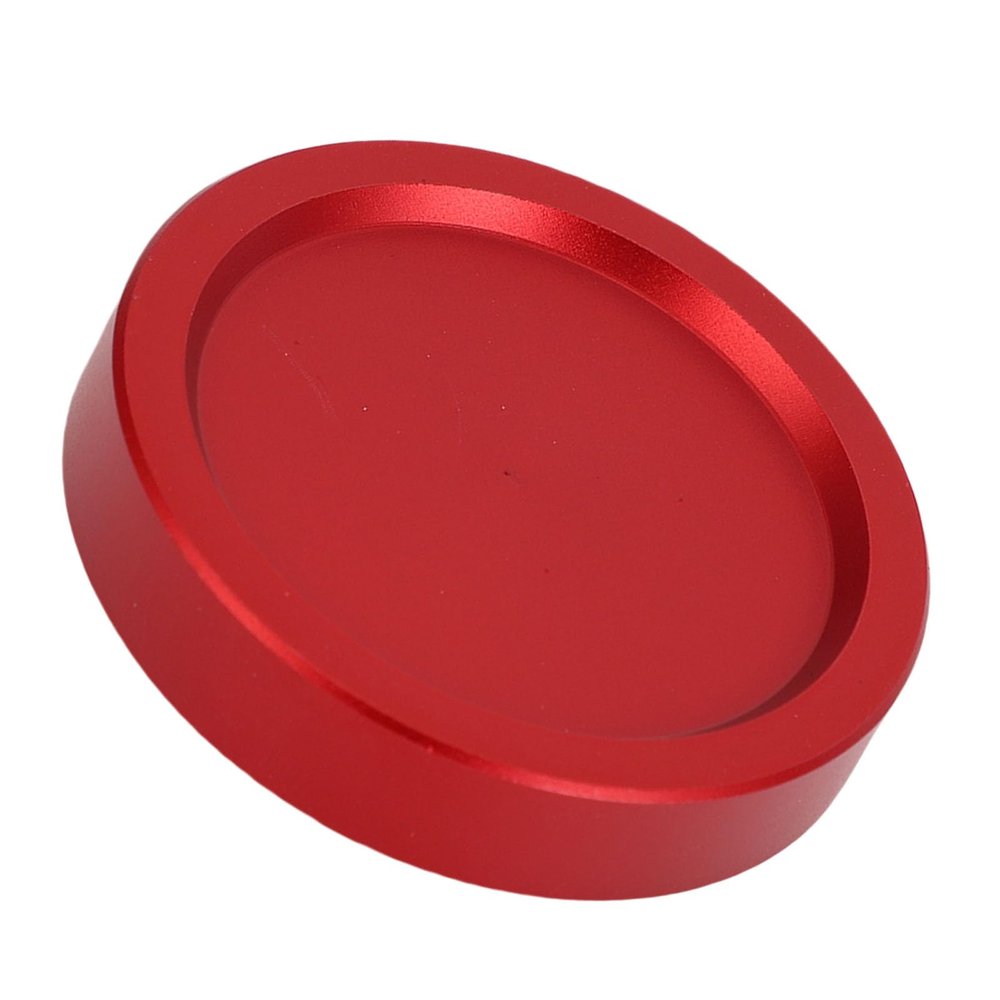 CCYLEZ Telescope Lens Dust Cap, M48x0.75mm Threaded Aluminum Alloy Metal Eyepiece Lens Dust Cover, for Astronomical Telescope Accessories(Red)