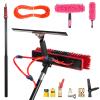 Window Cleaning Equipment, Water Fed Window Cleaning Pole, Professional Telescopic with Extension Pole 3.6-11M, Suitable for Clean Windows Glass Cars Solar Panel(35cm Bruch,9.2M) view 1
