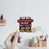 (3Pcs) I Am Not Responsible for What My Face Stickers Funny Quotes Stickers Decal Waterproof Vinyl Stickers Adult for Laptop Kindle Car Tumbler Water Bottle Mug Phone Notebook Helmet Size 3x3 view 2