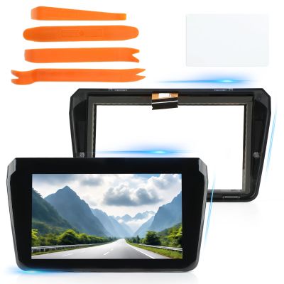 7 Inches for Mazda 3 2017 2018 Screen Replacement Display Glass for Mazda 3 Sport 2017 2018 Radio Car Touch Screen Digitizer Navigation Replace Number B61A611J0, B61A611J0A with Repair Tools