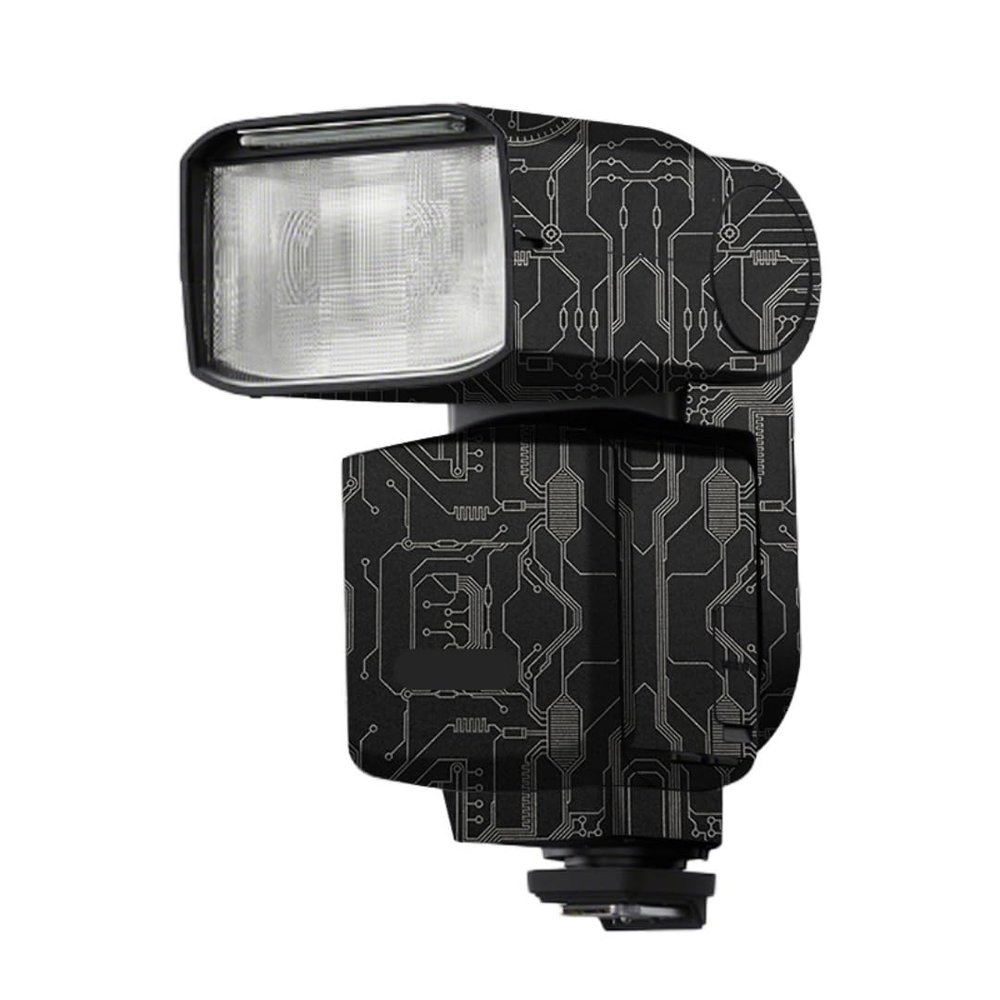 HVL-F60RM2 Anti-Scratch Camera Flash Sticker Coat Wraps Vinyl Film for Sony HVL F60RM II Protective Coat Decal Skin HVL-F60RMII(Circuit Titanium)