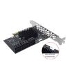 bodateng 20 Port PCI-E SATA3.0 PCI-E 1X PCI 3.0 GEN3 Expansion Card 6Gbps Converter Adapter for ASM1166 Adapter Accessories(X1 to 16 Port SATA) view 2
