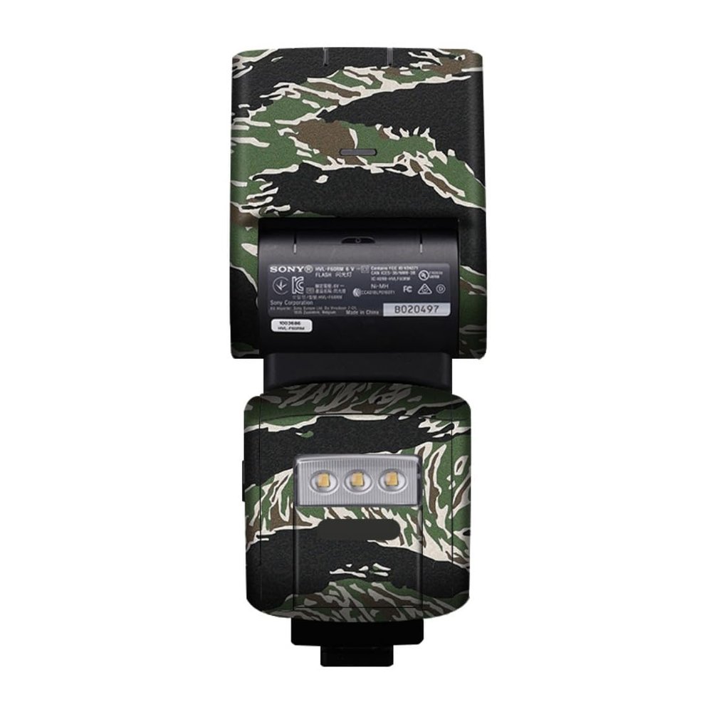 HVL-F60RM Anti-Scratch Vinyl Film Protective Coat Camera Flash Sticker Wrap Film Body Protector Decal Skin for Sony HVL-F60RM(Tiger Stripe Camo)