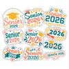 (10pcs) Class of 2026 Vinyl Stickers Sheet, Senior 2026 Graduation Decorations, Last First Day of Senior, High School Gifts, for Laptop, Locker, Water Bottle, Waterproof, Weather-Resistant view 1