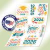 (10pcs) Class of 2026 Vinyl Stickers Sheet, Senior 2026 Graduation Decorations, Last First Day of Senior, High School Gifts, for Laptop, Locker, Water Bottle, Waterproof, Weather-Resistant view 3