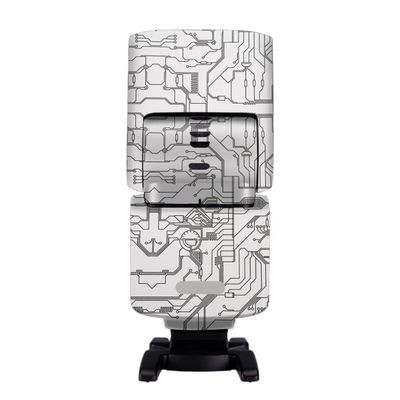 for Sony HVL-F46RM Camera Flash Strobe Skin Vinyl Wrap Film Protective Sticker Protector Coat Photography Accessories HVL-F46RM(Circuit White)