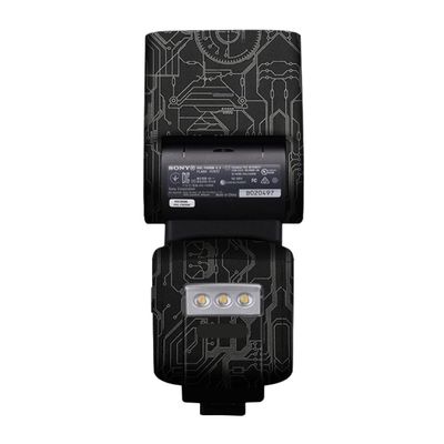 HVL-F60RM Anti-Scratch Vinyl Film Protective Coat Camera Flash Sticker Wrap Film Body Protector Decal Skin for Sony HVL-F60RM(Circuit Titanium)