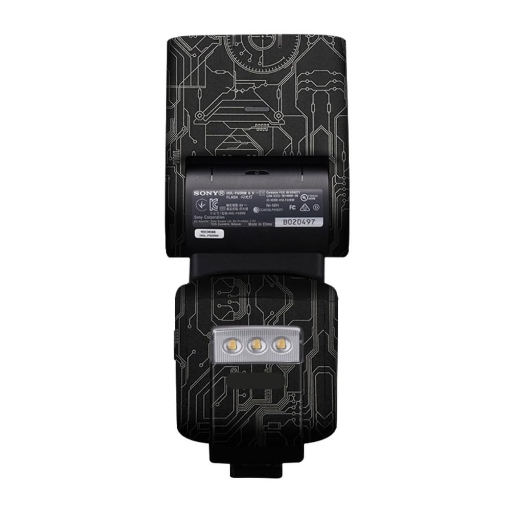 HVL-F60RM Anti-Scratch Vinyl Film Protective Coat Camera Flash Sticker Wrap Film Body Protector Decal Skin for Sony HVL-F60RM(Circuit Titanium)
