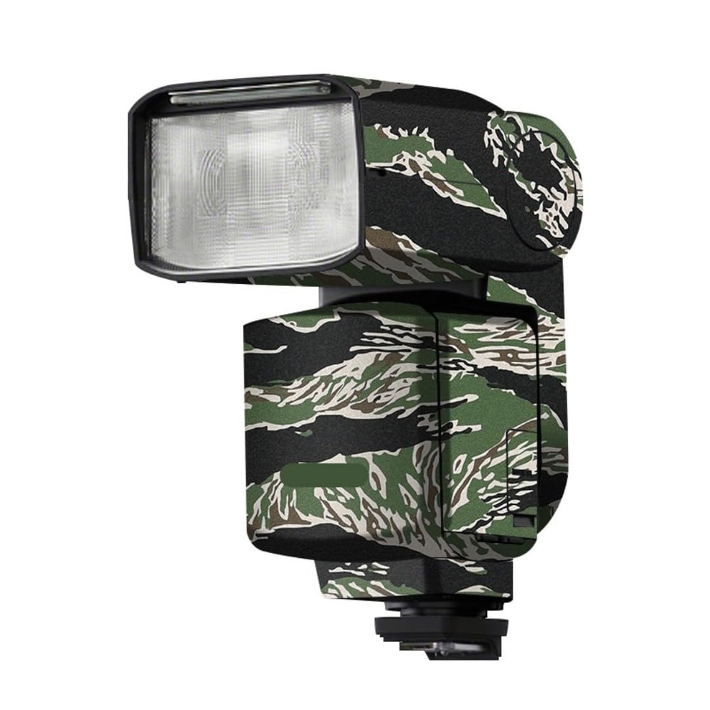HVL-F60RM2 Anti-Scratch Camera Flash Sticker Coat Wraps Vinyl Film for Sony HVL F60RM II Protective Coat Decal Skin HVL-F60RMII(Tiger Stripe Camo)