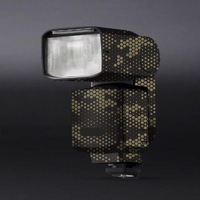 HVL-F60RM2 Anti-Scratch Camera Flash Sticker Coat Wraps Vinyl Film for Sony HVL F60RM II Protective Coat Decal Skin HVL-F60RMII(Mamba Gold)