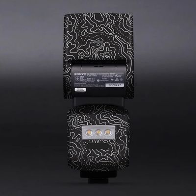 HVL-F60RM Anti-Scratch Vinyl Film Protective Coat Camera Flash Sticker Wrap Film Body Protector Decal Skin for Sony HVL-F60RM(Contour Black White)