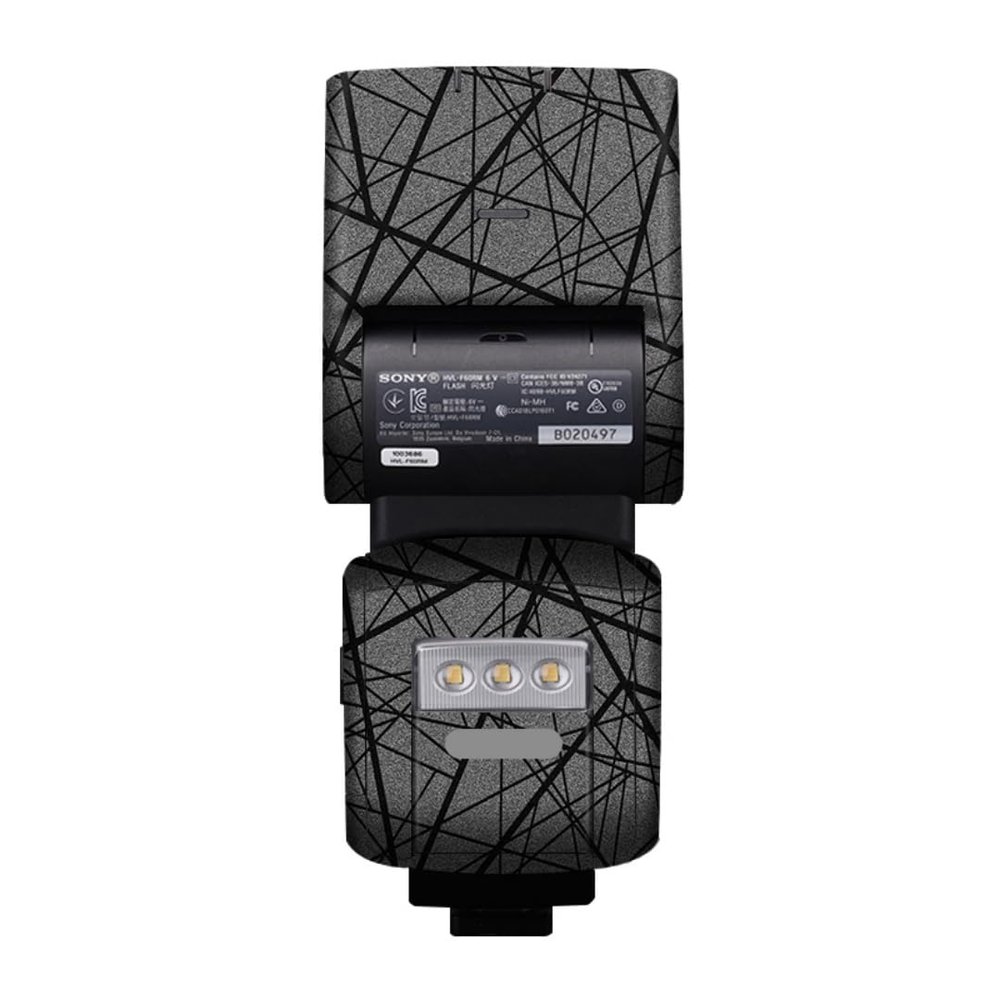 HVL-F60RM Anti-Scratch Vinyl Film Protective Coat Camera Flash Sticker Wrap Film Body Protector Decal Skin for Sony HVL-F60RM(Cross Gray)