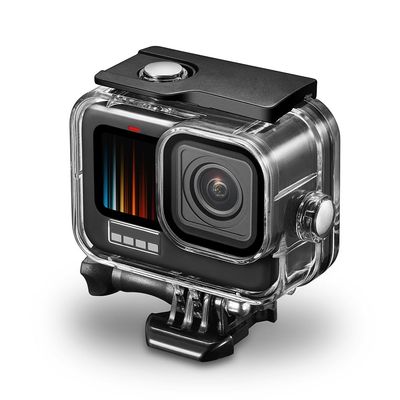 Hero 13 Water Proof case, Case for Gopro Hero 13/12/11/10/9, 196FT/60M Anti-Fog Underwater Housing Cage Supports Deep Diving Scuba Snorkeling Swimming Shell Accessories (Hero 13/12/11/10/9 Black)