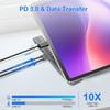 8-in-1 Laptop Docking Station with Adjustable Stand SD/TF Card Slots Fast Charging 4K USB-C PD Aluminum Alloy Portable for Work and Travel view 4