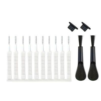Portable Charging Port Cleaning Set for Smartphones Headphone Microphone Cleaner Brush for Home Office and Travel Use Device Cleaning Accessories