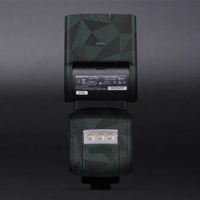 HVL-F60RM Anti-Scratch Vinyl Film Protective Coat Camera Flash Sticker Wrap Film Body Protector Decal Skin for Sony HVL-F60RM(Triangle Green)
