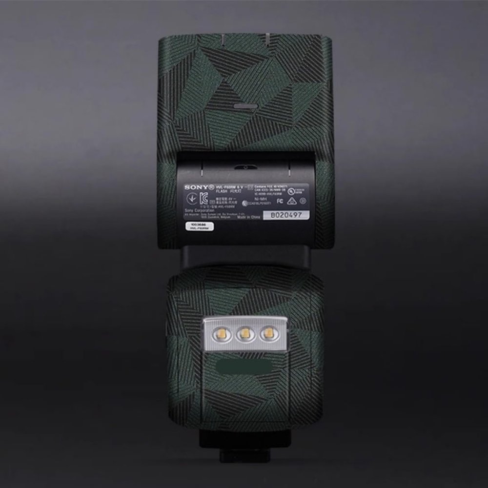 HVL-F60RM Anti-Scratch Vinyl Film Protective Coat Camera Flash Sticker Wrap Film Body Protector Decal Skin for Sony HVL-F60RM(Triangle Green)