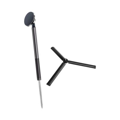 Golf Monopod with Phone Holder Aluminum Alloy for Easily Install 29.5-121cm Accessory Extendable with Stake, Silvery Ground Spike