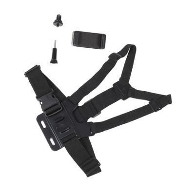 POPETPOP Adjustable Sports Camera Chest Strap Belt with Quick Slot Polyester Abs Material Stable Shake Fixing Harness for Outdoor Photography Use