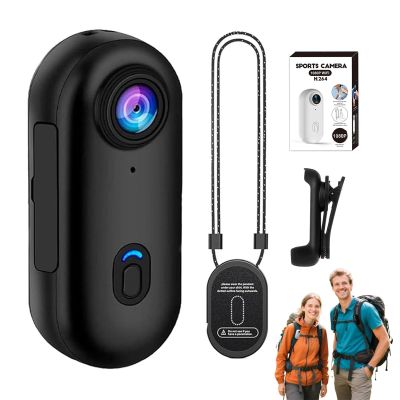 MGSTN POV Camera, 4s Body Camera, Handsfree POV Pro Body Cam, HD 1080p/4k Mini Wearable Body Adventure Action Cameras with Audio Video, for Vlogging Cycling Diving (Black, 1080P)